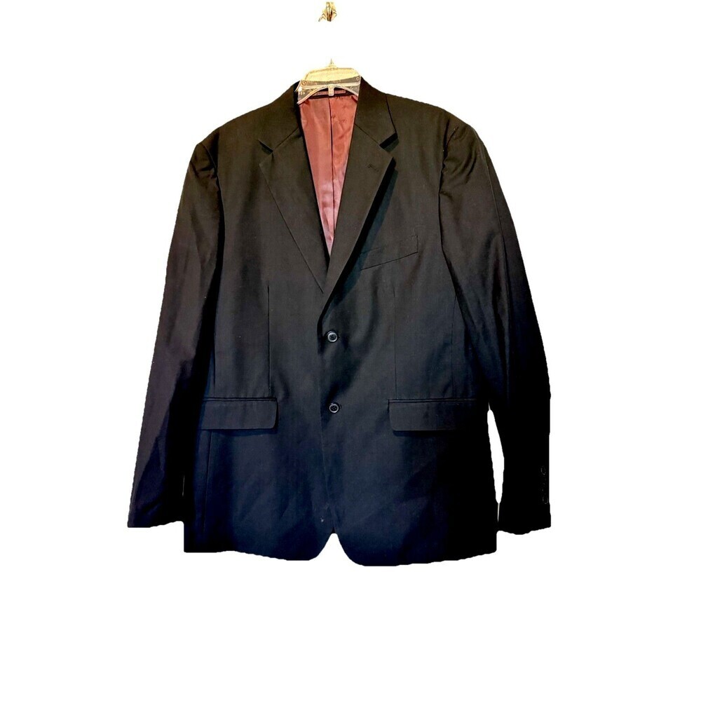 NWOT Men’s Blazer Black 44R Two Button Sport Coat Suit Jacket